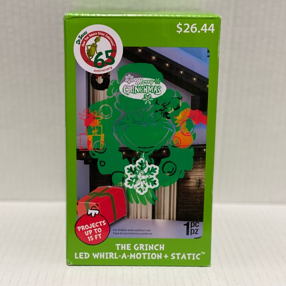 The Grinch LED Whirl A Motion + Static Projection Light Show